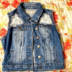Womens size S denim vest
